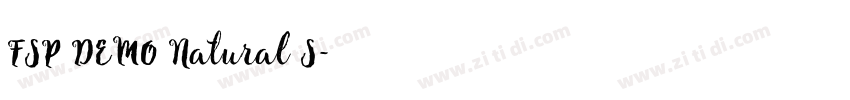 FSP DEMO Natural S字体转换 FSP DEMO Natural S字体转换